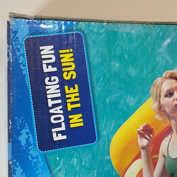 Pizza Shaped Pool Float Lounger 70.9" Long x 48" Wide - Picture 7 of 11